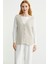 Selanik Örgü Düğmeli Yünlü Triko Yelek - Taş 3