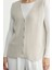 Selanik Örgü Düğmeli Yünlü Triko Yelek - Taş 5