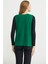 Selanik Örgü Düğmeli Yünlü Triko Yelek - Yeşil 5