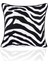 Zebra Desenli Deri Fitilli Kadife Kırlent Kılıfı 43X43CM 2