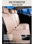 Subaru Forester Yeni ile Uyumlu Lüx Deri Oto Koltuk Kılıfı Ön Arka Takım Saturn Bej 3