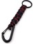 Siyah Kanca Outdoor Hook Kampçı Siyah Kırmızı Paracord Örgü KC297 1