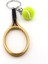 Gold Tone Sarı Tenis Raketi ve Topu Pvc Anahtarlık KC348 4