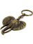 Afrika Fili Safari Büyük Boy Antik Sarı Bronz Eskitme Metal Anahtarlık KC256 2