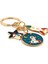 Astronot Roket Yıldız Uzay Mekiği Çanta Süsü Charm Metal Anahtarlık KY032 3