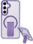 Samsung Galaxy S24 Tork Magsafe Standlı Kapak - Lila 2