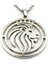 Aslan Lion Kral Paslanmaz Gümüş Renk Çelik Erkek Kolye Zincir Q0963 3