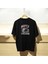Freedom Yazılı Siyah Oversize Erkek Tişört 4