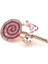 Pembe Beyaz Lolipop Candy Şeker Metal Yaka Süsü Broş RZ441 3