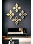 Beyaz - Gold Renkli Dekoratif Su Damlası Formunda 16’lı Duvar Ayna Seti - 12X8 cm 2