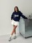 Kadın 3 Iplik Bisiklet Yaka Sweatshirt 1