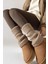 Original Premium Tozluk %100 Akrilik Triko Örgü Leg Warmer Ayak Isıtıcı Ekru 2