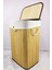 Dikdörtgen Bambu Çamaşır Sepeti Naturel CL-6002-01 2