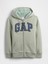Erkek Çocuk Yeşil Gap Logo Fermuarlı Sweatshirt 1