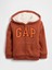 Erkek Bebek Turuncu Gap Logo Sherpa Fermuarlı Sweatshirt 1