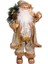 Yılbaşı Noel Baba Hediye Çuvallı Pelüş Ayı Dekorlu Gold 45 Cm. 1