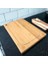 Bambu Kesme Tahtası Antibakteriel Yıkanabilir Doğrama Tahtası Dikdörtgen 32X22 cm Orta Boy 2
