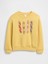 Kız Bebek Sarı Grafik Sweatshirt 1