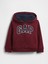 Erkek Bebek Bordo Gap Logo Fermuarlı Sweatshirt 1
