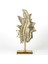 Dekoratif Metal Kaideli Yaprak Gold Eskitme 23X48X9,5 Cm. 1