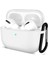 Airpods Pro 2.nesil Kılıf, Tam Koruyucu Özellikli Yumuşak Silikon Airpods Pro 2.nesil Aksesuar Kılıf ile Uyumlu, Anahtarlıklı Kablosuz ve Kablolu Şarj Özellikli Kılıfı, Beyaz 1