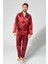 Saten Erkek Pijama Takımı Çeyizlik Damat Seti 2 Parça Alt Üst Uzun Kol Pijama 1