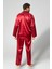 Saten Erkek Pijama Takımı Çeyizlik Damat Seti 2 Parça Alt Üst Uzun Kol Pijama 3