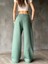 Palazzo Bol Paça Eşofman Pantolon - Yeşil 3