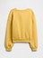 Kız Çocuk Sarı Oversized Bisiklet Yaka Sweatshirt 3