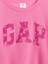Kız Çocuk Pembe Oversized Grafik Sweatshirt 2