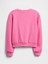 Kız Çocuk Pembe Oversized Grafik Sweatshirt 3