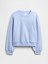 Kız Çocuk Bebe Mavisi Oversized Bisiklet Yaka Sweatshirt 1