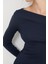 Basic Kayık Yaka Modal Bluz 6