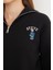3 Iplik Ayıcık Nakışlı Yarım Fermuarlı Sweatshirt 5