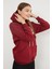 3 Iplik Ayıcık Nakışlı Cepli Kapüşonlu Oversize Sweatshirt 2