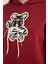 3 Iplik Ayıcık Nakışlı Cepli Kapüşonlu Oversize Sweatshirt 4
