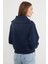 3 Iplik Ayıcık Nakışlı Yarım Fermuarlı Sweatshirt 5