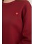 3 Iplik Kalp Nakışlı Bisiklet Yaka Sweatshirt 4