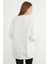 3 Iplik Basic Bisiklet Yaka Oversize Sweatshirt 8