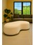Bulut Şekilli Oturma Pufu Teddy Peluş Kumaş Yuvarlak Kenarlı Modern Konsept Puf (Salon/oturma Odası) 1