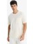 Bisiklet Yaka Penye Kısa Kollu Tişört F9767AX25SM 3