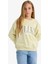 Kız Çocuk Relax Fit Bisiklet Yaka Baskılı Sweatshirt E6760A825AU 4