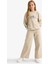 Kız Çocuk Oversize Geniş Kalıp Bisiklet Yaka Sırt Baskılı Sweatshirt E6756A825AU 2