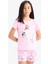 Kız Çocuk PowerPuff Girls Pijama Takımı Kısa Kollu Üst Şort F3136A825SM 4