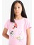 Kız Çocuk PowerPuff Girls Pijama Takımı Kısa Kollu Üst Şort F3136A825SM 5