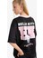 Hello Kitty Oversize Geniş Kalıp V Yaka Sırt Baskılı Kısa Kollu Tişört F9181AX25AU 1