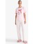 Pijama Takımı Regular Fit Kısa Kollu Üst Uzun Alt-Fall in Love F9909AX25AU 2