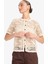 Regular Fit Bisiklet Yaka Brode Kısa Kollu Hırka G0487AX25AU 4