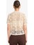 Regular Fit Bisiklet Yaka Brode Kısa Kollu Hırka G0487AX25AU 6