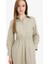 Regular Fit Gömlek Yaka Poplin Uzun Kollu Elbise F0322AX25AU 4